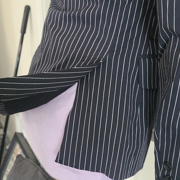 The Limited vintage black striped jacket blazer size XS nwot - Picture 7 of 8